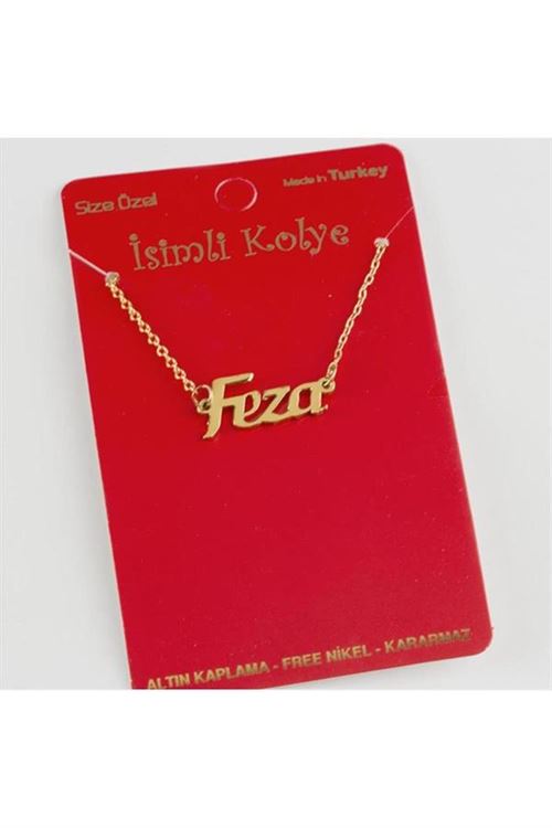 Feza İsimli Kolye (Kişiye Özel) - Altın Rengi