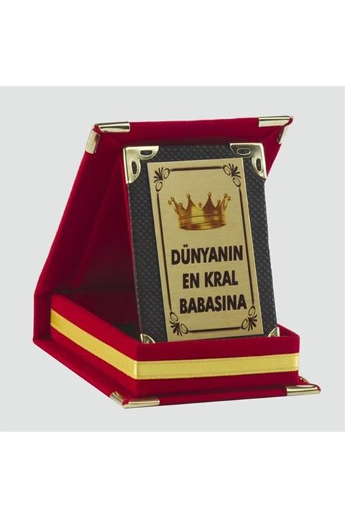 Dünyanın En Kral Babasına Plaketi - Kırmızı