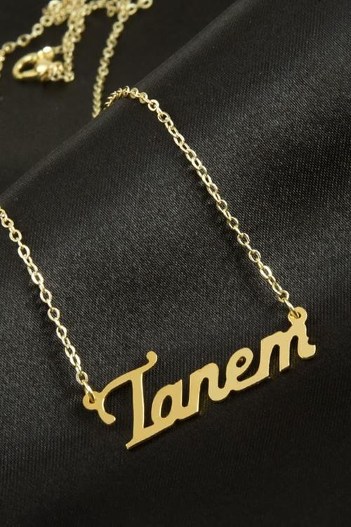 Tanem İsimli Kolye (Kişiye Özel) - Sarı