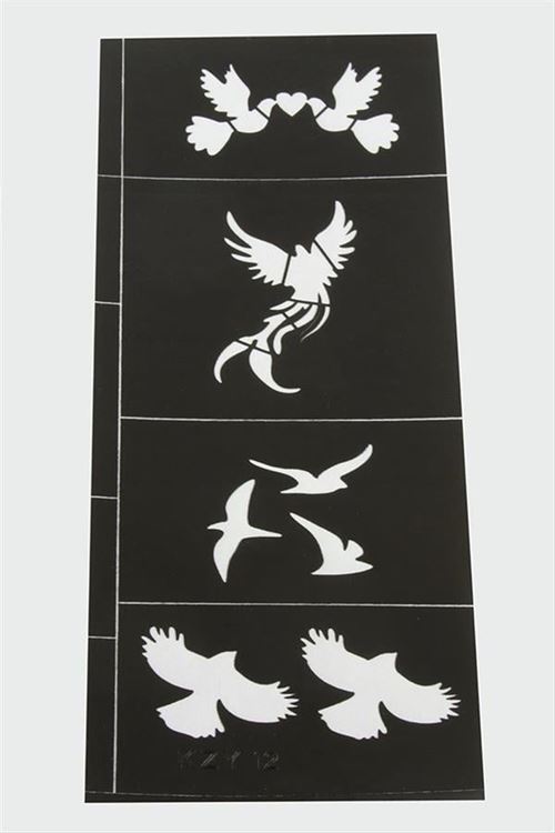 Hint Kınası Şablonları - Siyah
