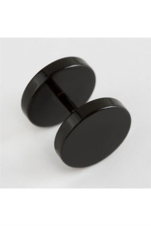 10 mm Silindir Piercing 1 Adet - Siyah