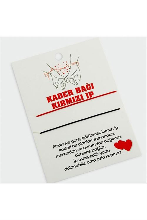 Kader Bağı Kırmızı İp Bileklik - Karışık Renk 1