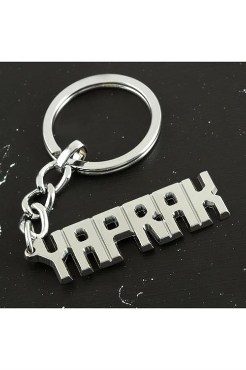 Yaprak İsimli Anahtarlık - Gümüş Rengi