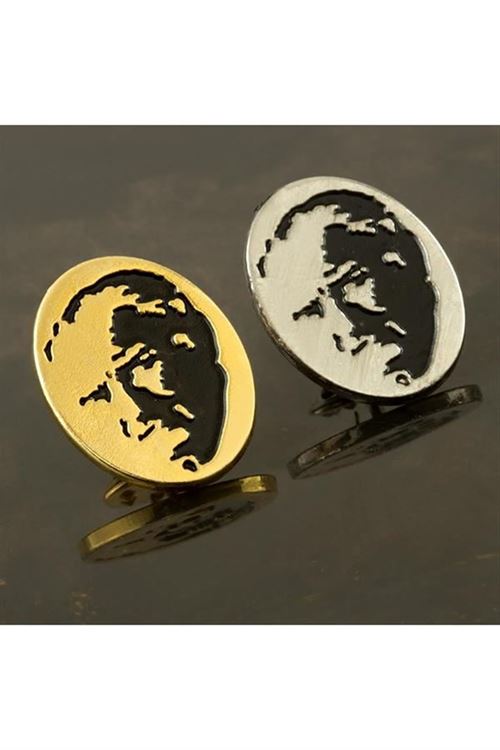 Atatürk Yaka Rozet - Sarı