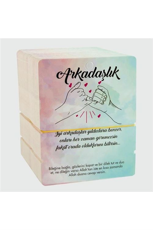 2'li Arkadaşlık Bileklik Kartı - Mavi