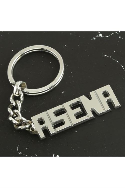 Asena İsimli Anahtarlık - Gümüş Rengi