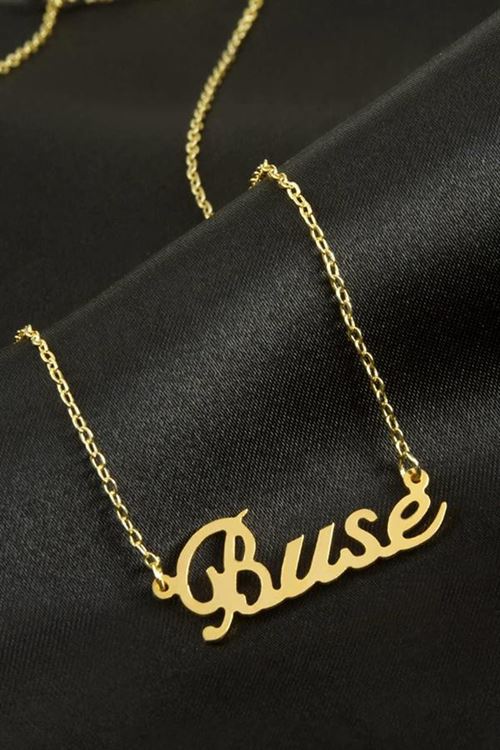 Buse isimli kolye (Kişiye Özel) - Sarı