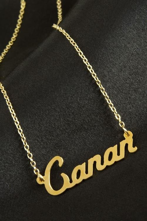 Canan isimli kolye (Kişiye Özel) - Sarı