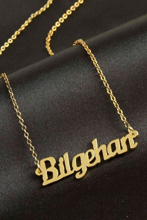 Bilgehan isimli kolye (Kişiye Özel) - Sarı