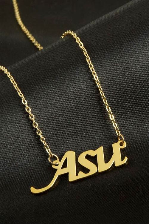 Asu isimli kolye (Kişiye Özel) - Sarı