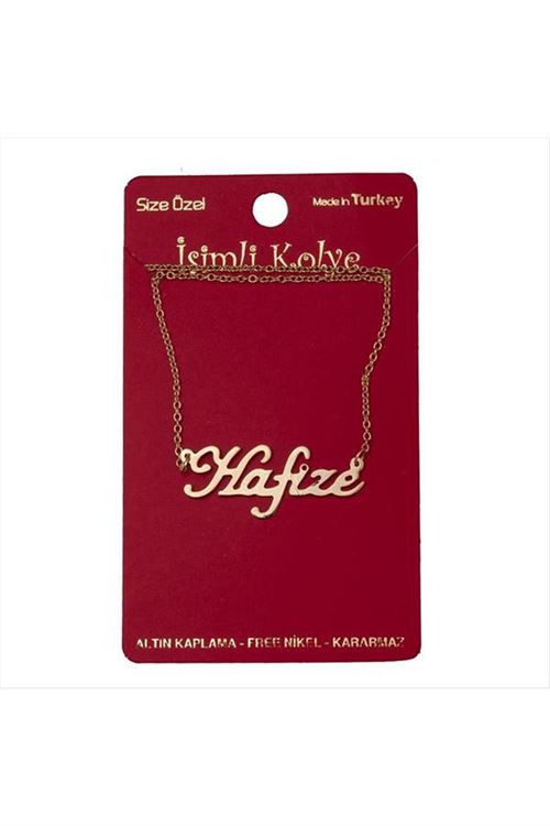 Hafize isimli kolye (Kişiye Özel) - Sarı