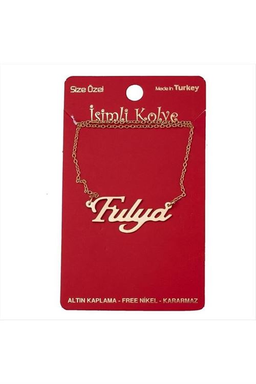 Fulya isimli kolye (Kişiye Özel) - Sarı