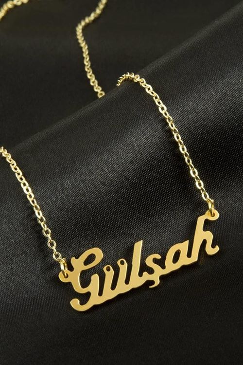 Gülşah isimli kolye (Kişiye Özel) - Sarı