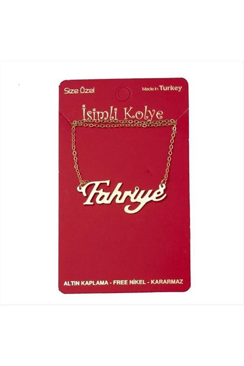 Fahriye isimli kolye (Kişiye Özel) - Sarı