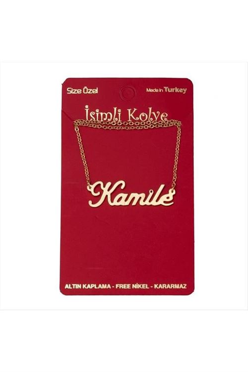 Kamile isimli kolye (Kişiye Özel) - Sarı