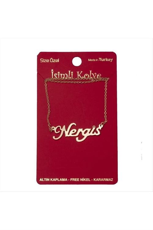 Nergis isimli kolye (Kişiye Özel) - Sarı