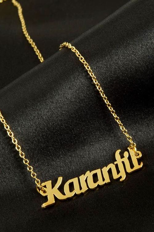 Karanfil isimli kolye (Kişiye Özel) - Sarı