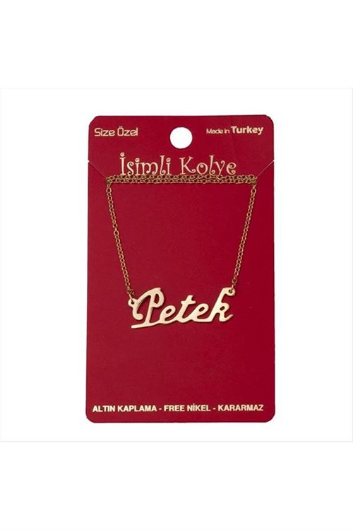 Petek isimli kolye (Kişiye Özel) - Sarı