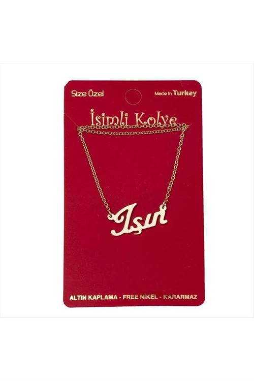 Işın isimli kolye (Kişiye Özel) - Sarı