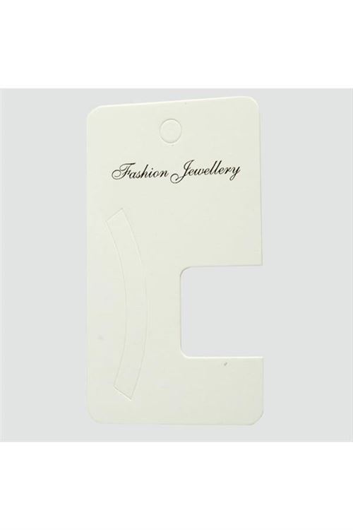 Toka Kartı 5*9 cm - Beyaz