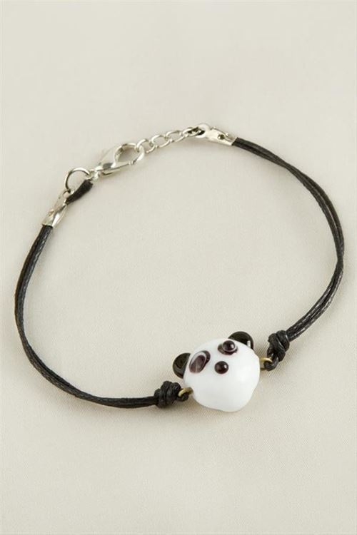 Panda Cam Bileklik - Beyaz