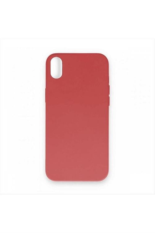 iPhone XR Kadife Kaplı Lüx Lansman Silikon Kılıf - Pembe