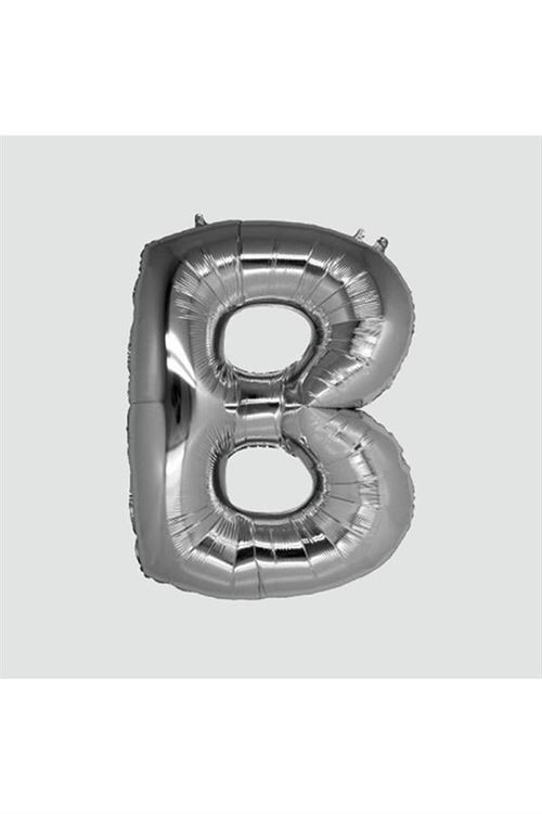 Gümüş Renkli 16*36 Harfli Folyo Balon - Model-2