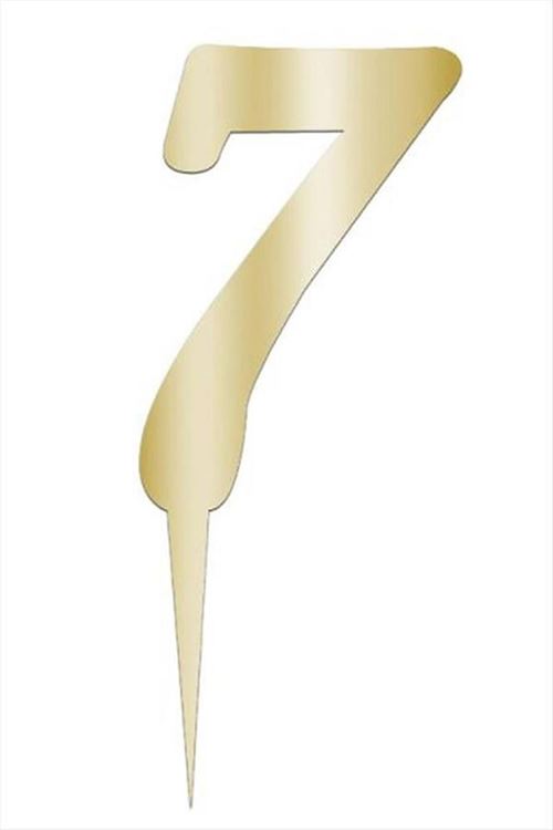 Sarı Renkli Rakam Pasta ve Kek Pleksi - Model-7