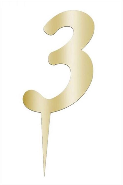 Sarı Renkli Rakam Pasta ve Kek Pleksi - Model-3