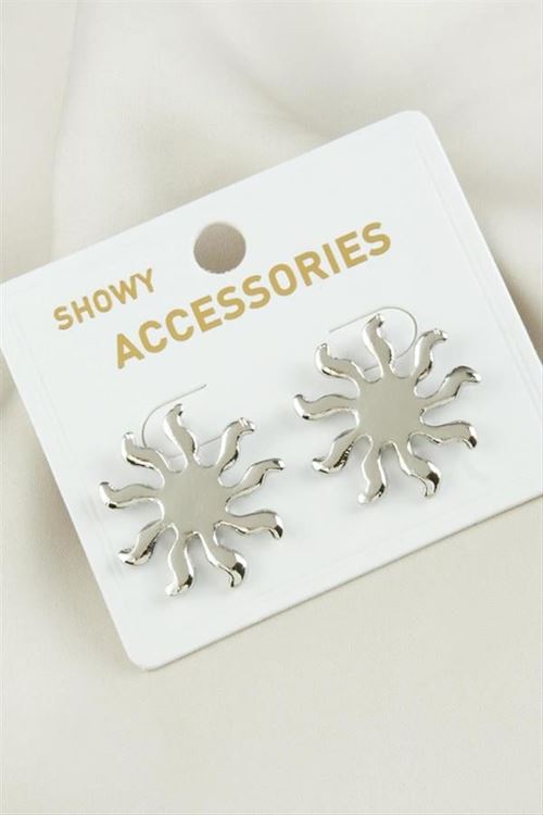 Güneş Yeni Sezon Metal Küpe - Sarı