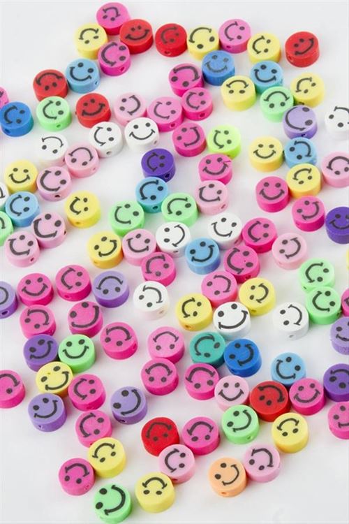 Emoji Fimo Boncuk 100 Adet - Karışık Renk 1