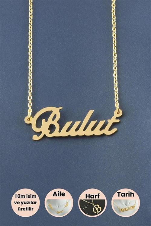 Bulut İsimli Kolye - Sarı