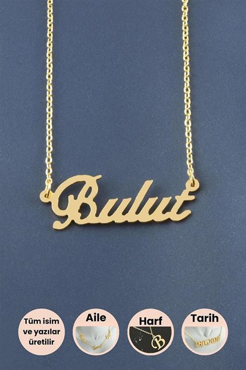 Bulut İsimli Kolye - Sarı