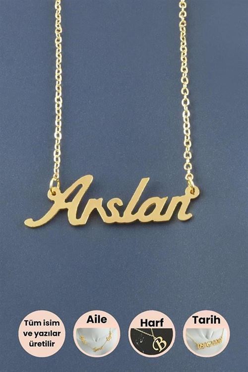 Arslan İsimli Kolye - Sarı
