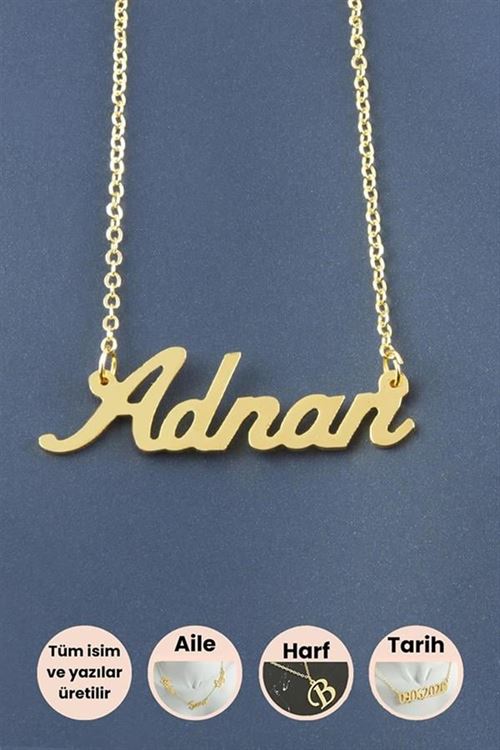 Adnan İsimli Kolye - Sarı