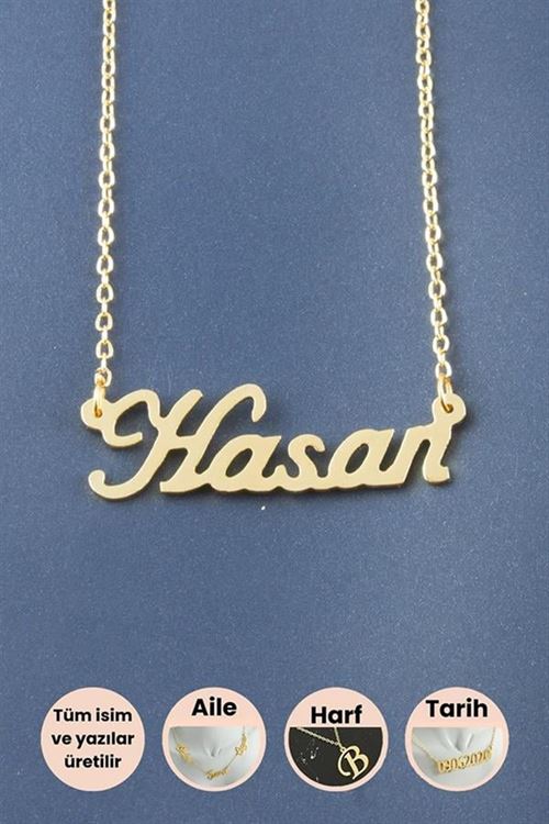 Hasan İsimli Kolye - Sarı