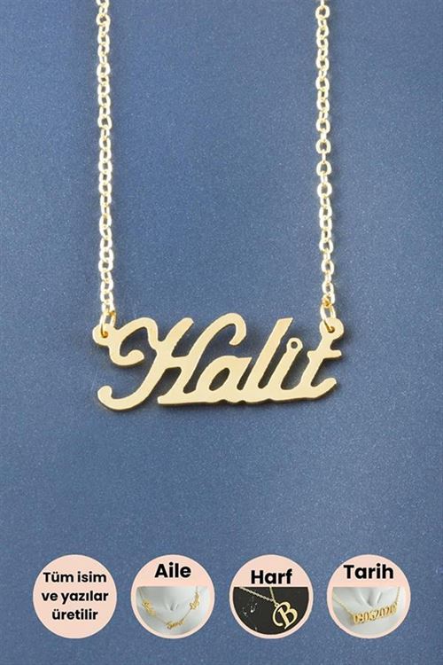 Halit İsimli Kolye - Sarı