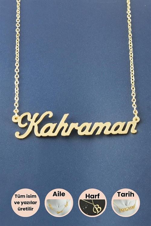 Kahraman İsimli Kolye - Sarı