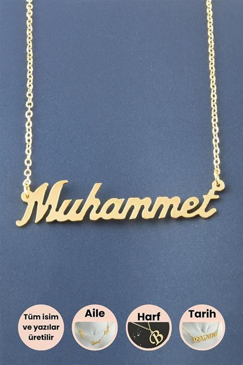 Muhammet İsimli Kolye - Sarı