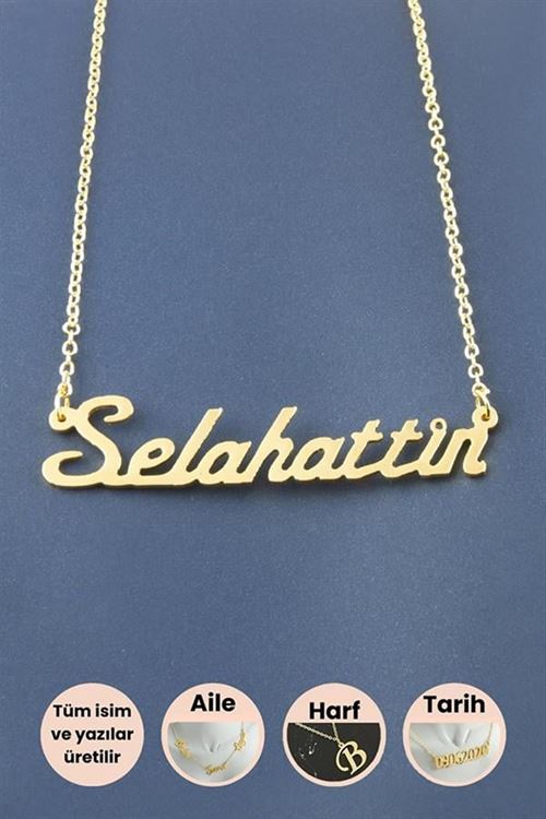 Selahattin İsimli Kolye - Sarı