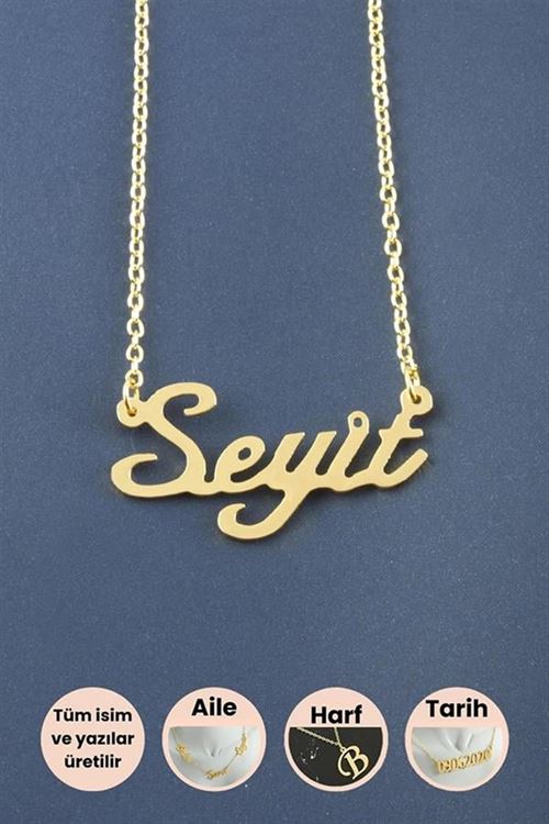 Seyit İsimli Kolye - Sarı