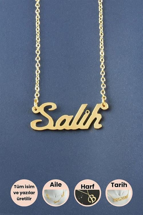 Salih İsimli Kolye - Sarı