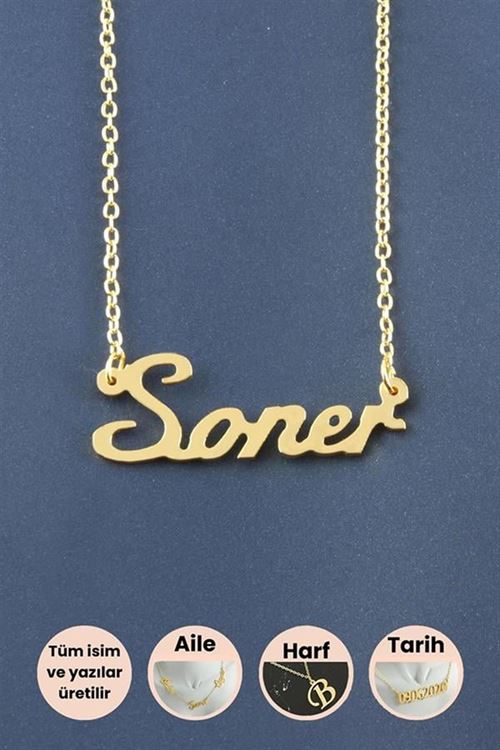 Soner İsimli Kolye - Sarı