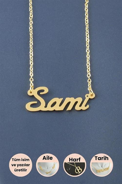 Sami İsimli Kolye - Sarı