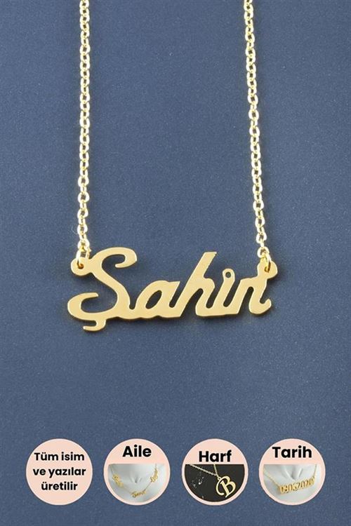 Şahin İsimli Kolye - Sarı