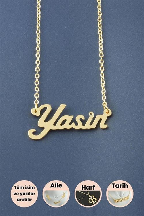 Yasin İsimli Kolye - Sarı