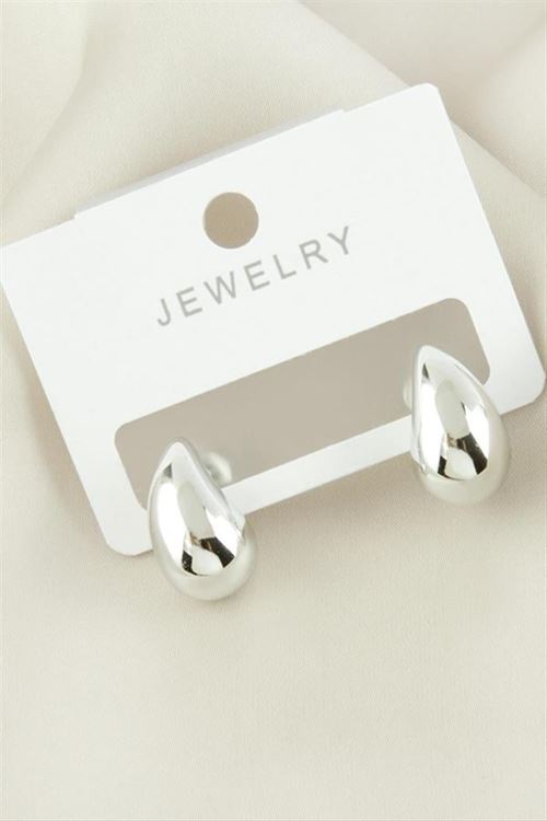 Bottega Metal Küpe - Gümüş Rengi