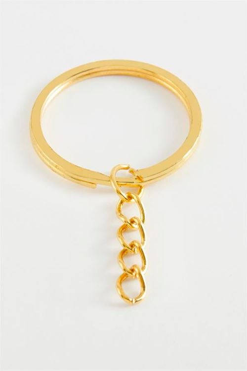 İnce Anahtarlık Aparatı 3 cm - Sarı