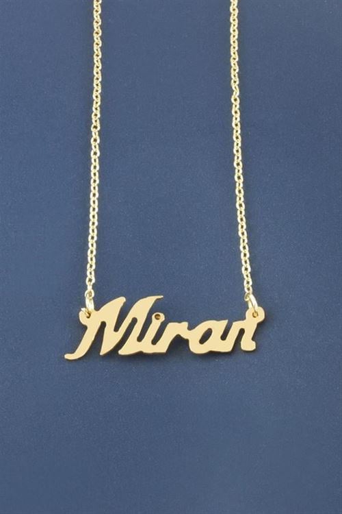 Miran İsimli Kolye - Sarı