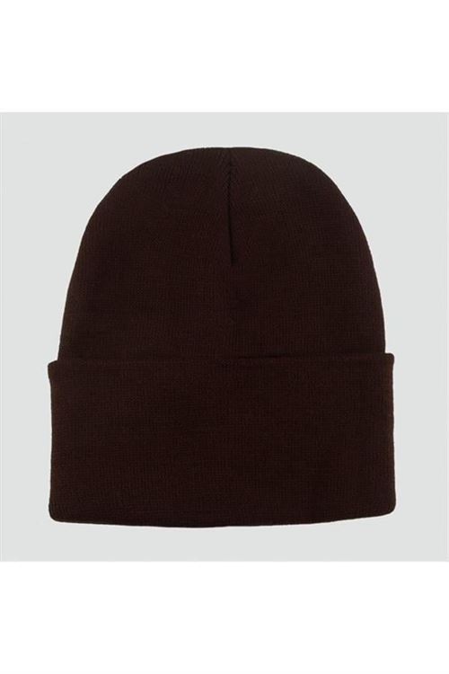 Çift Kat 1 nci kalite renkli bere ( Toptan Bere Eldiven ) - Kahverengi